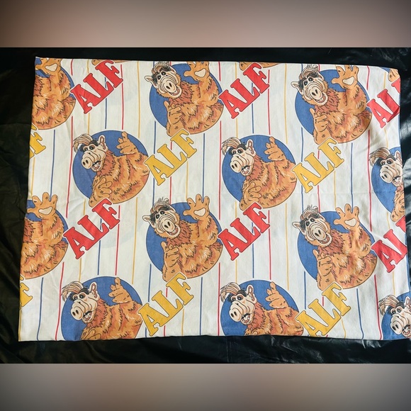 1986 Vintage ALF the Alien Twin Flatbed Bed Sheet - Picture 4 of 8